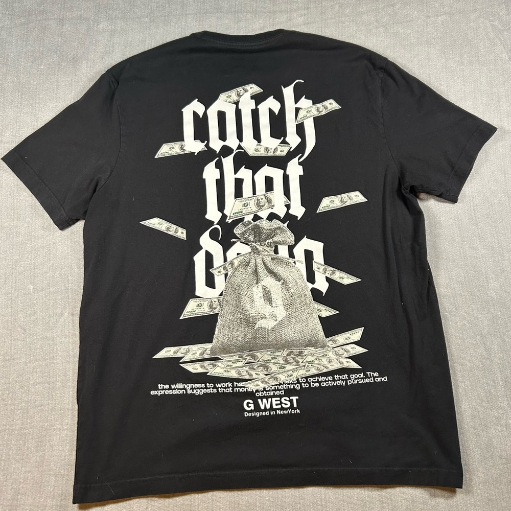G West Black Graphic Tee for Men XL